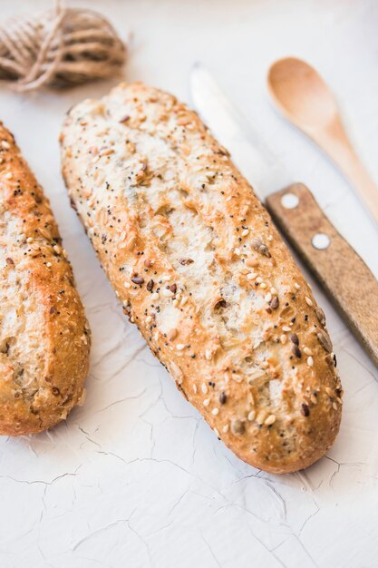 Delicioso pan con cereales