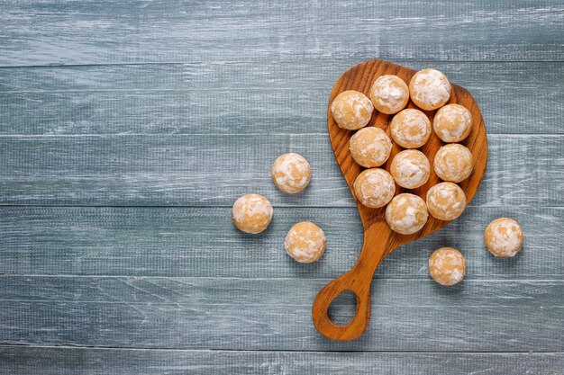 Delicioso pan de jengibre ruso tradicional con manzana