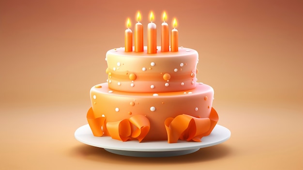 Foto gratuita delicioso pastel de cumpleaños con velas