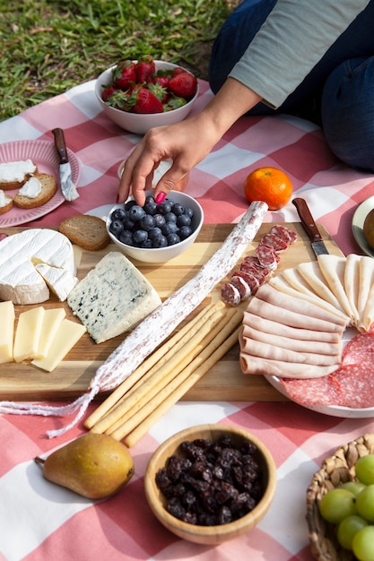 Delicioso picnic bodegón