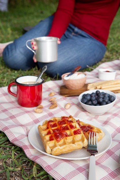 Delicioso picnic bodegón