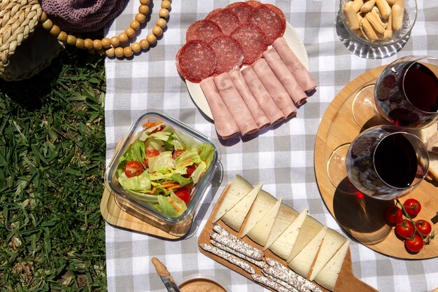 Delicioso picnic bodegón