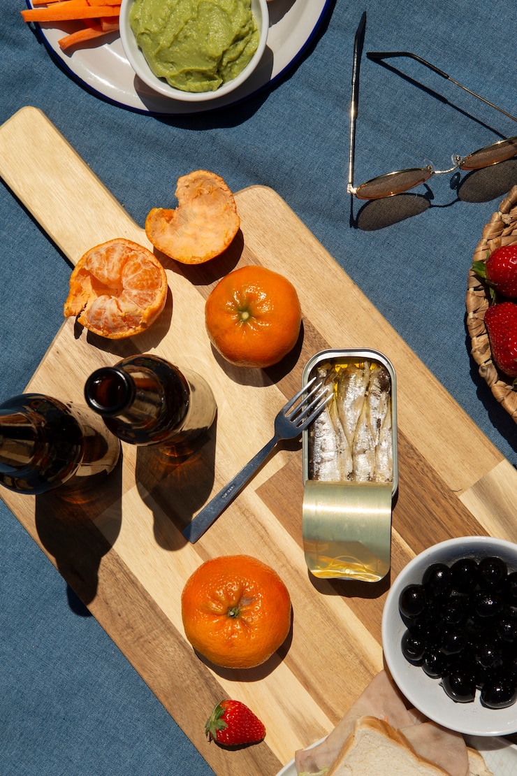 Un delicioso picnic de naturaleza muerta