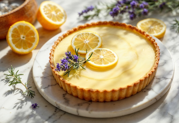 Delicioso postre en el interior