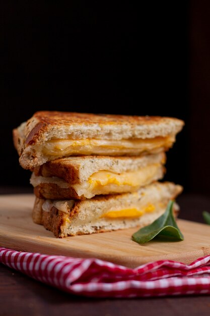 Deliciosos bocadillos con queso