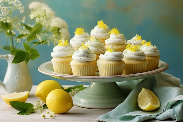 Deliciosos cupcakes con limones