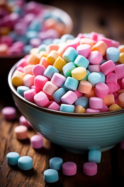 Foto gratuita deliciosos dulces en un tazón
