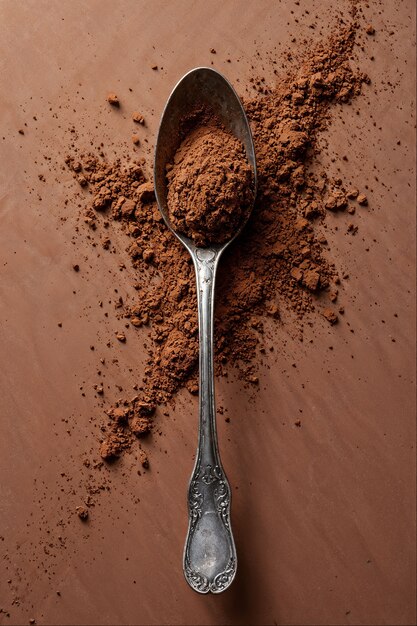 Deliciosos elementos de mousse de mocha