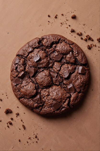 Deliciosos elementos de mousse de mocha