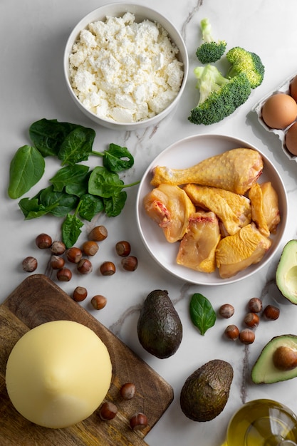 Deliciosos ingredientes para la dieta ceto