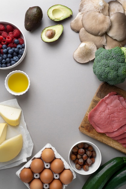 Deliciosos ingredientes para la dieta ceto