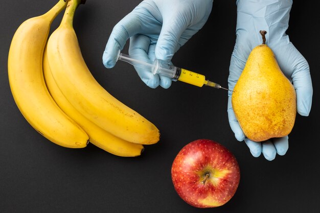 Deliciosos plátanos alimentos modificados transgénicos