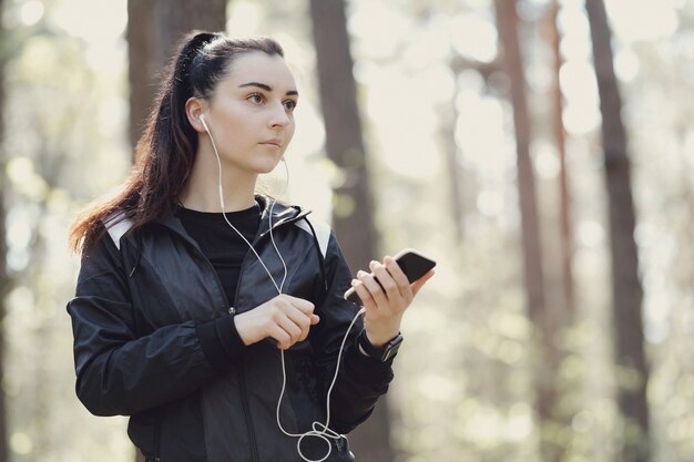 Deporte al aire libre, estiramiento de chicas