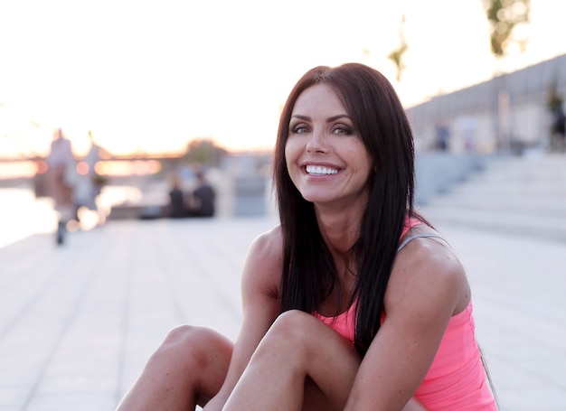 Deporte al aire libre, mujer