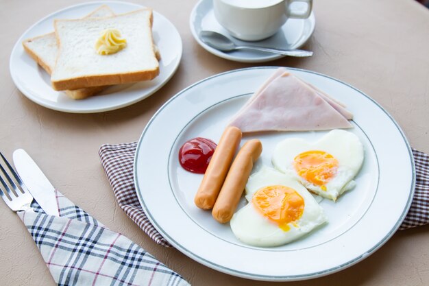 Desayuno en la mañana