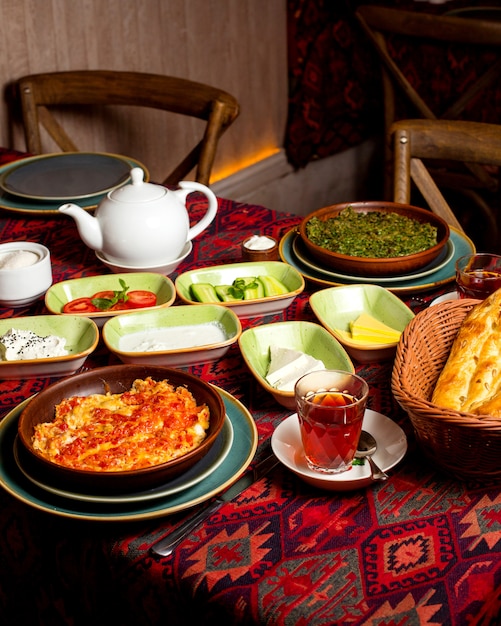 Desayuno en la mesa