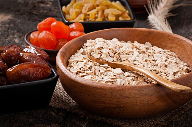 Desayuno saludable - avena y bayas