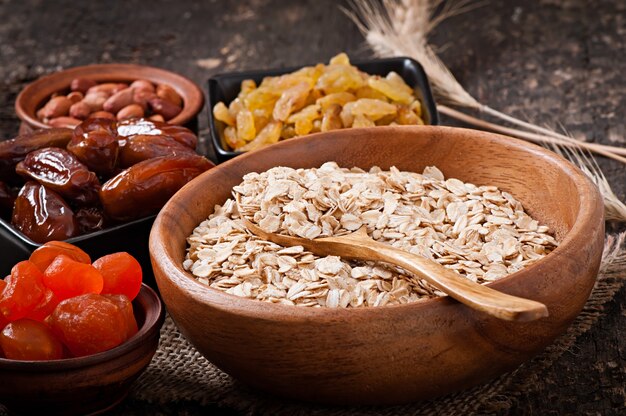 Desayuno saludable - avena y bayas