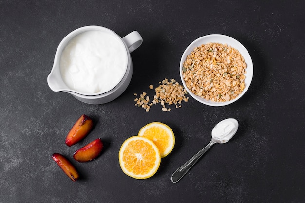 Foto gratuita desayuno saludable con avena