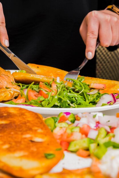 Desayuno sano con verduras