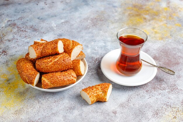 Desayuno turco tradicional.