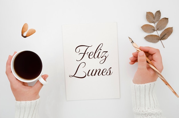 Deseando feliz lunes en español