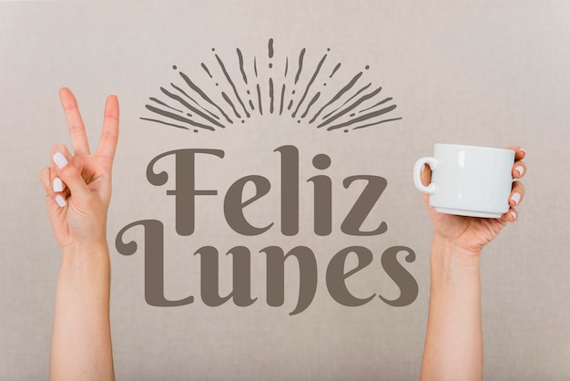 Deseando feliz lunes en español