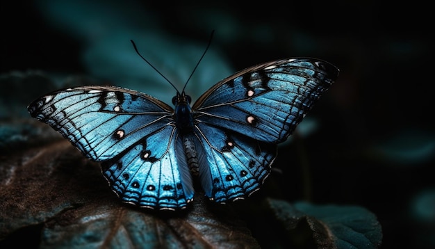 Foto gratuita el deslumbrante ala de mariposa hace alarde de una vibrante elegancia multicolor generada por ia