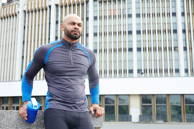 Foto gratuita después del entrenamiento