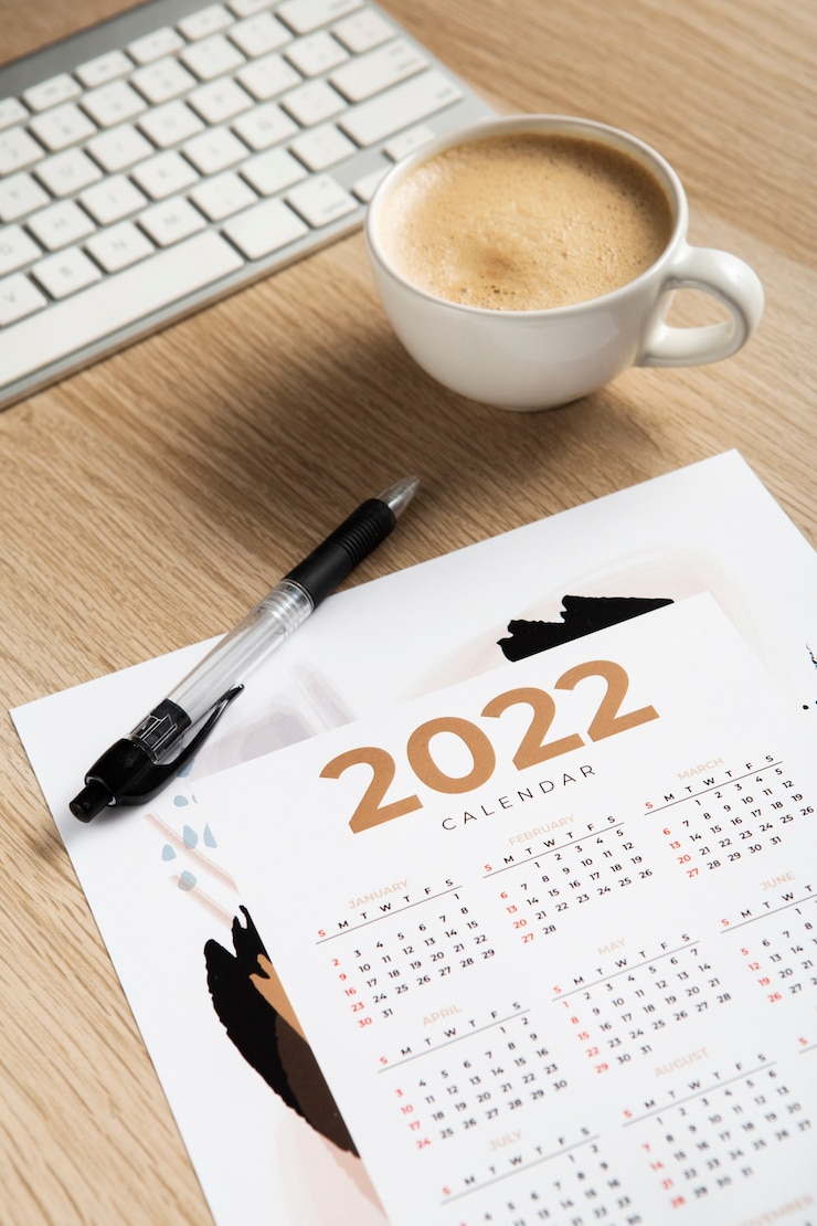 Photo Gratis detail desain kalender