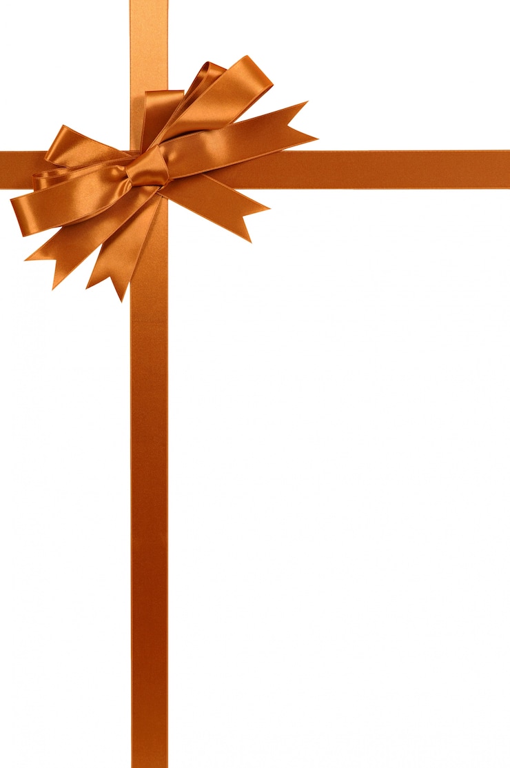 Foto gratuito detalle de cinta de regalo dorada con lazo
