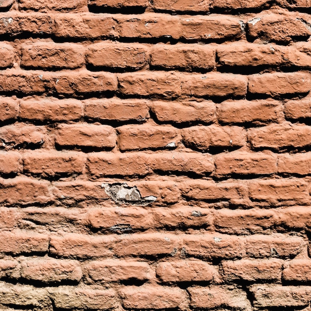 Foto gratuita detalle de muro de ladrillos marrones
