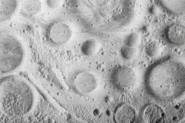 Detalles en blanco y negro del concepto de textura lunar