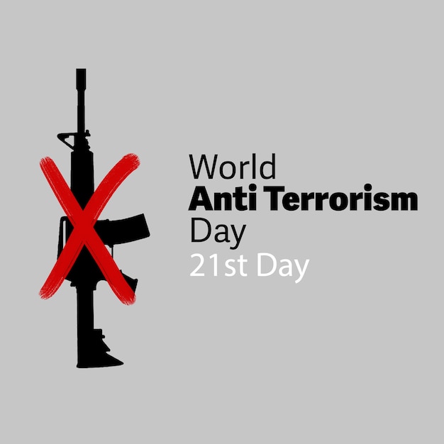 Día antiterrorista con arma