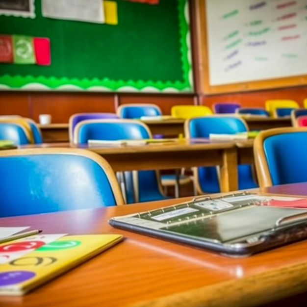 Foto gratuita día internacional de la educación con aula.