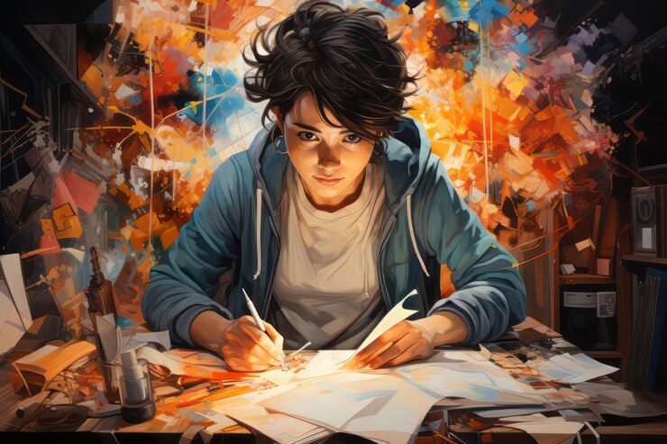 Foto gratuito el día internacional de la escena de la educación con estilo de fantasía.
