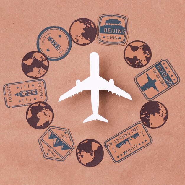 Día Mundial del Turismo con el avión
