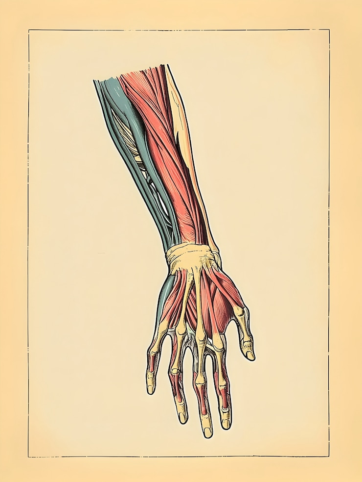 Foto gratuito dibujo de anatomía de estilo vintage