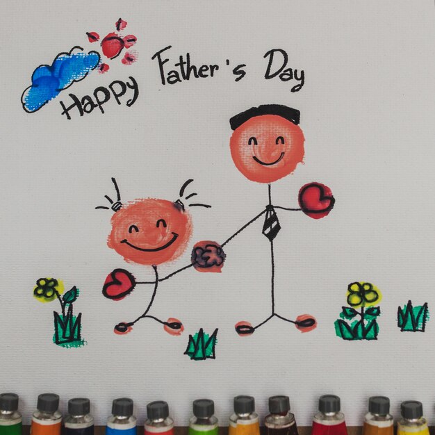 Dibujo bonito para el día del padre