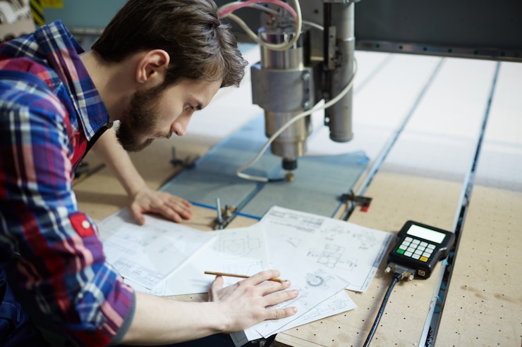 Foto gratuito dibujo de ingeniero