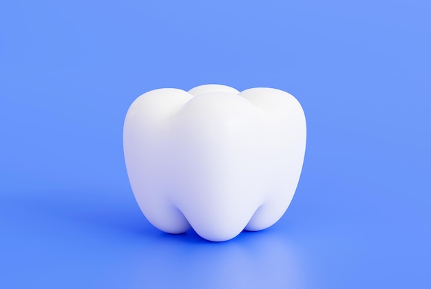 Foto gratuita diente dental icono dibujos animados atención médica e ilustración médica 3d