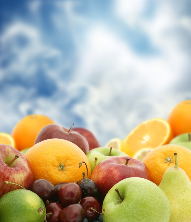 Foto gratuito diferentes frutas