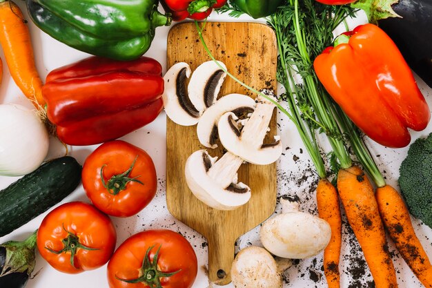 Diferentes verduras