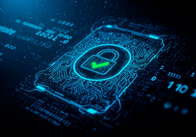 Digital security and network protection concept