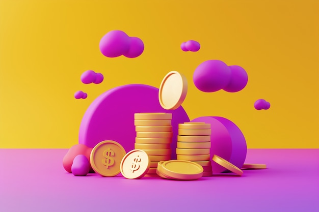 Foto gratuita dinero en efectivo de 3d