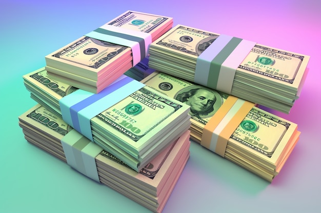 Foto gratuita dinero en efectivo de 3d