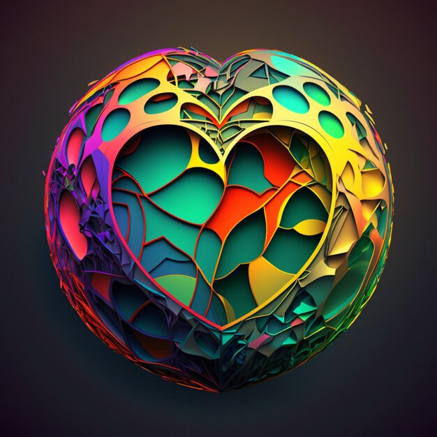 Foto gratuita diseño abstracto de colores de fondo de amor