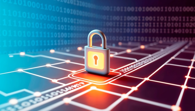 Foto gratuito diseño abstracto del concepto de ciberseguridad
