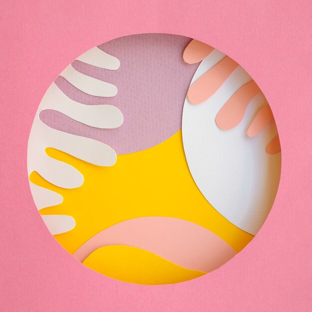 Diseño abstracto de fondo geométrico de papel
