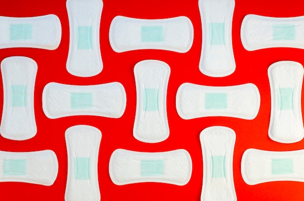 Diseño abstracto con vista superior de almohadillas limpias